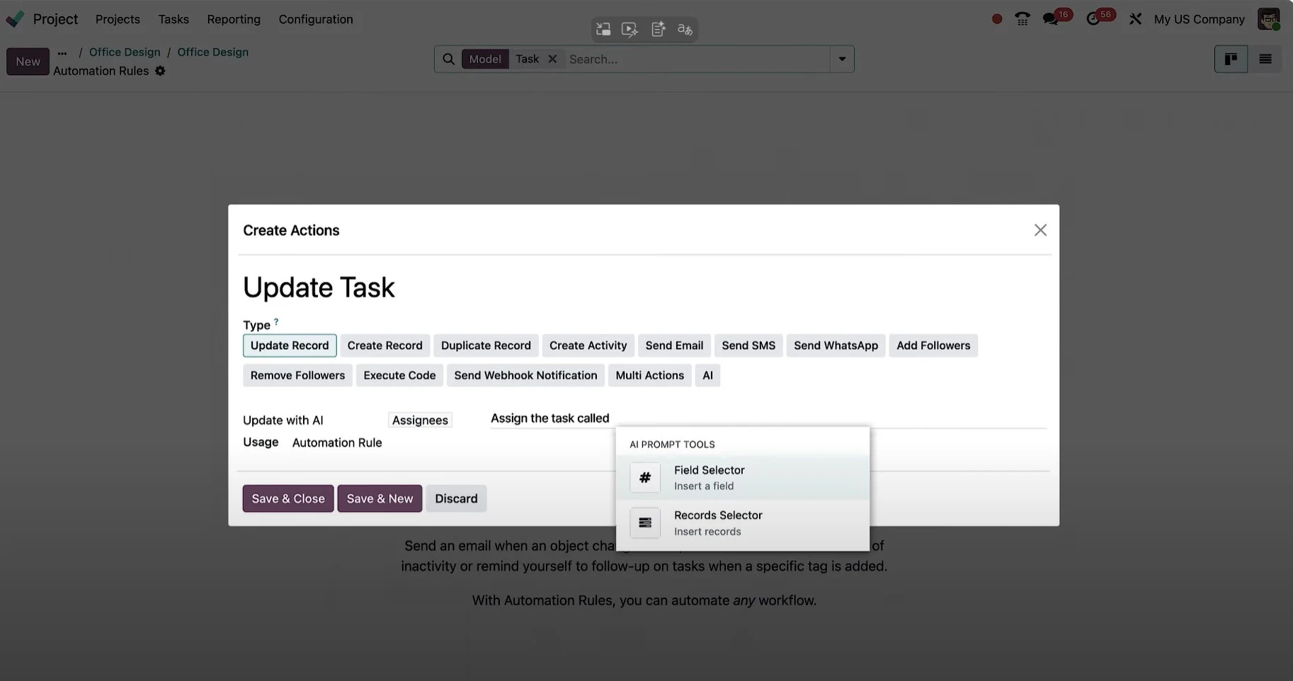 AI Generated Fields and Smart Automations